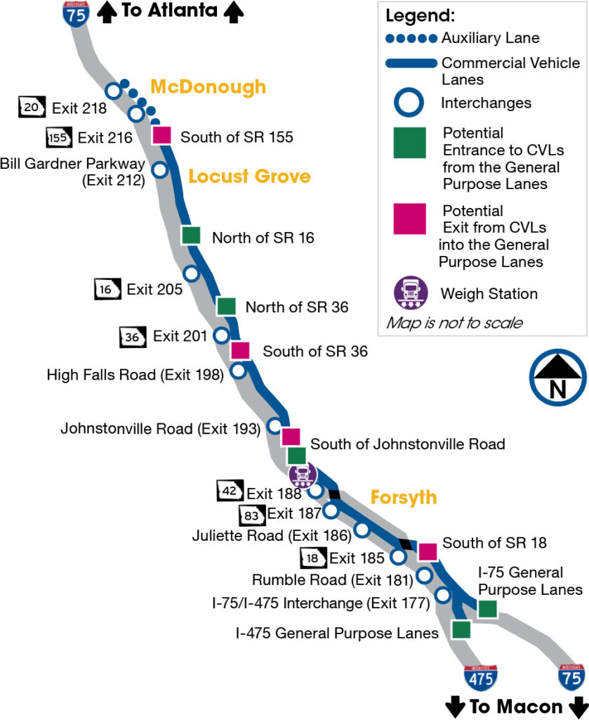INTERSTATE 75 COMMERCIAL VEHICLE LANES River Park E Commerce Center   I 75 CV Lanes Map 05 839x1024 